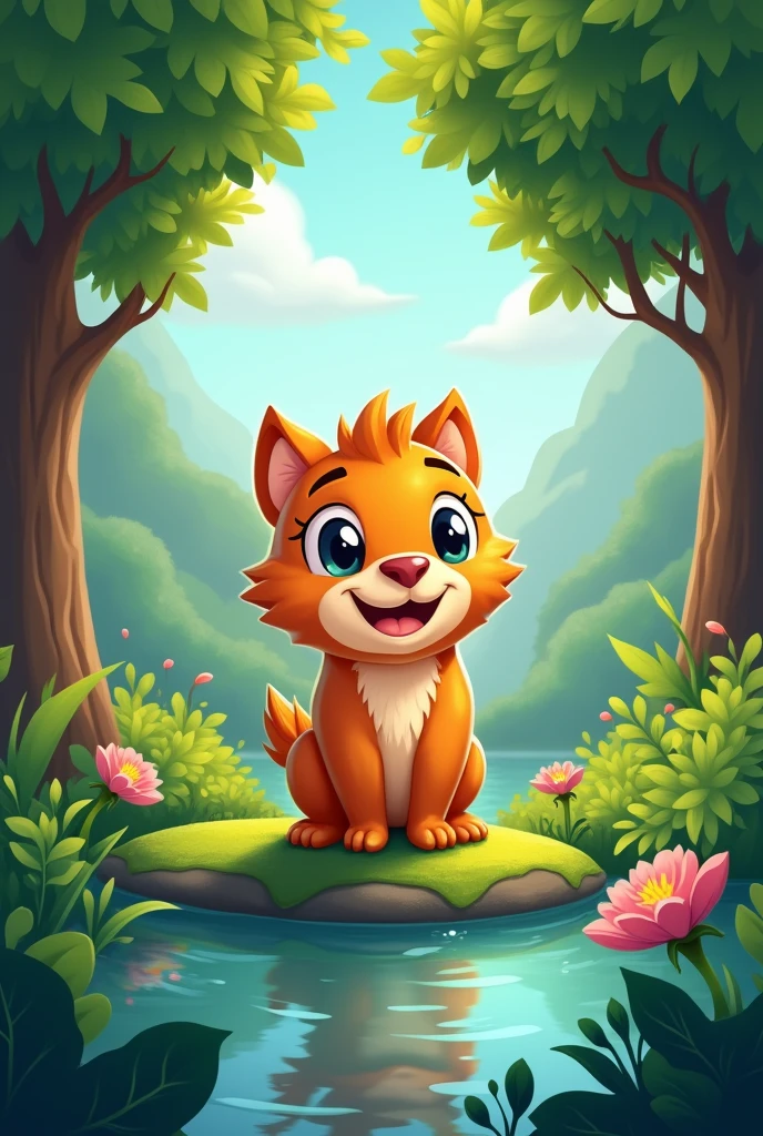 A logo of Ed with beautiful in nature
