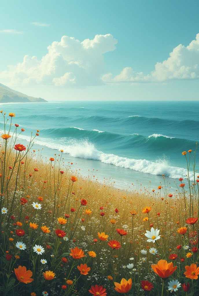Nostalgia Flower Field null Ocean