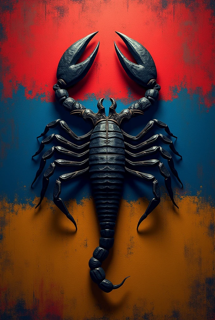 The flag of Armenia with a dangerous scorpion in the center and the inscription Gigik below_Scorpion_team