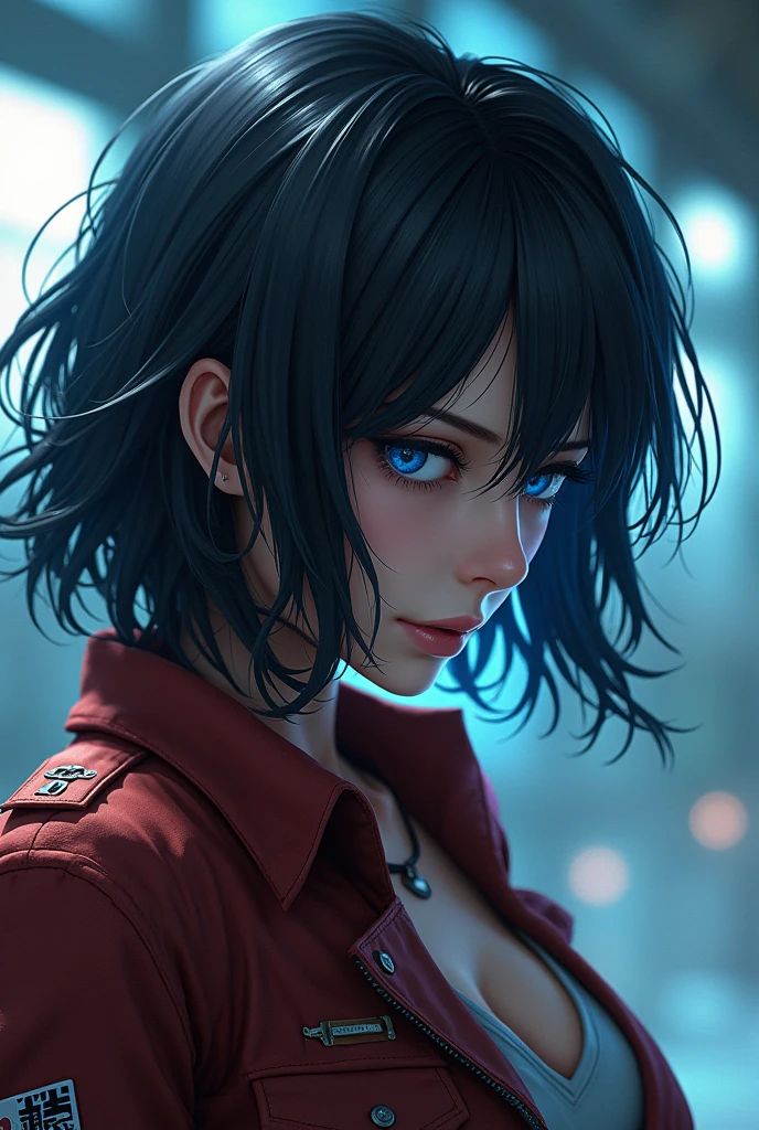 ((Mikasa Ackerman from Attack on Titan)), hyper detailed portrait, realistic,photorealistic,photo-realistic:1.37, [Optimus Prime from Transformers], giant robot, Bayverse, cinematic lighting, dramatic pose, intense expression, muscular, intricate details, metallic surfaces, glowing blue energy, epic sci-fi, highly detailed, 8k, masterpiece