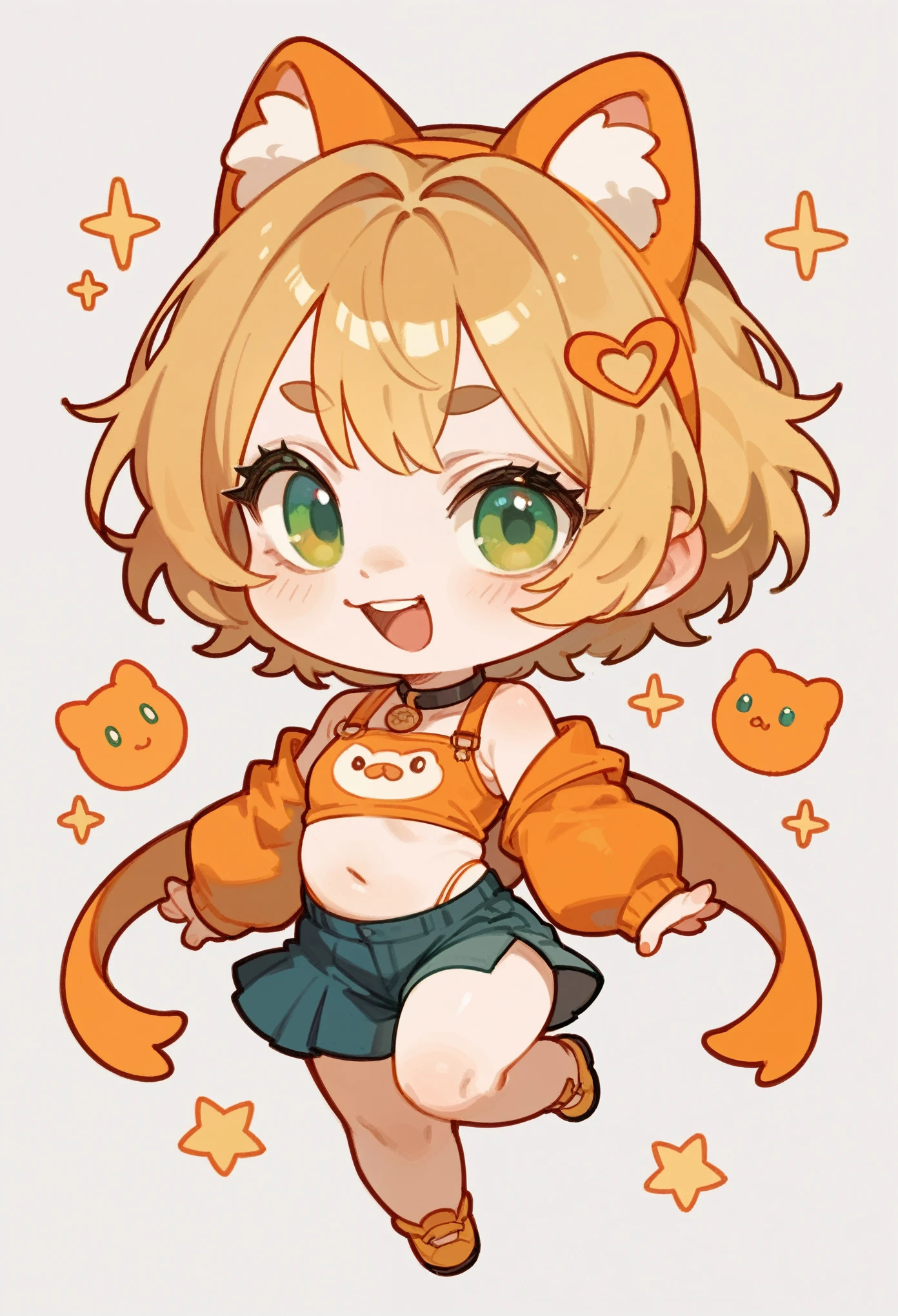 kitty girl,chibi