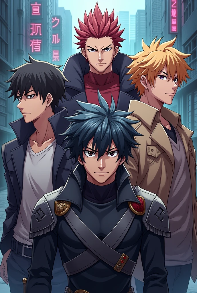 5 cool male anime character 