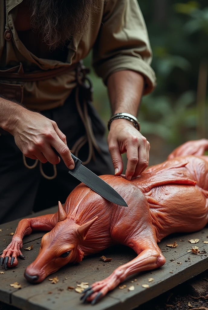 a skinning