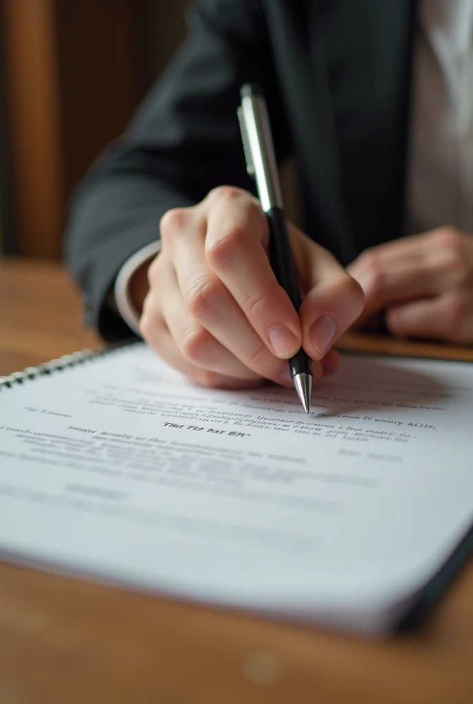 Person writing a letter