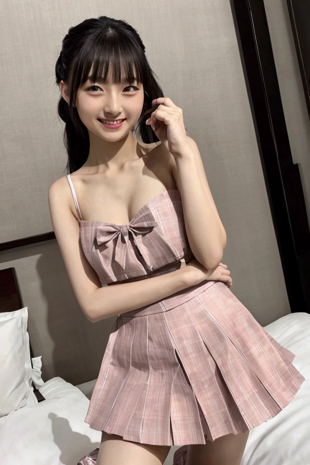 Gravure idol pose Adorable smile Hotel bed high resolution Not too small bust Skirts should be shortened Beautiful legs Beautiful Hair Height: 155cm
