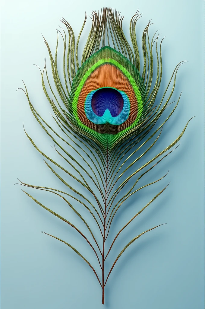 Peacock feather for background