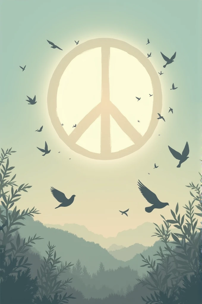 forever　peace　peace sign　Pigeons　olive　Endless　infinite