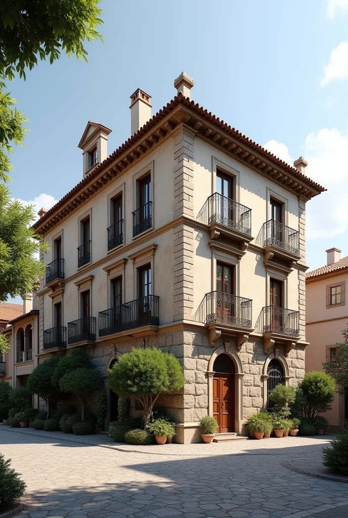 I would like to see a ground floor extension to an old 2-storey old town villa.