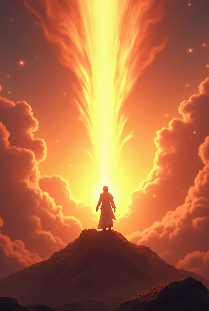 Create in cinematic 3D cartoon style. amazement and admiration. The scene is filled with a sense of awe, divine power, and the triumph of righteousness."