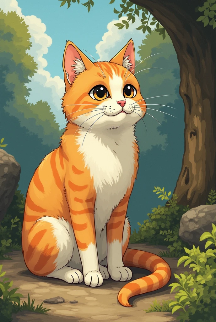 Ghibli style Cat