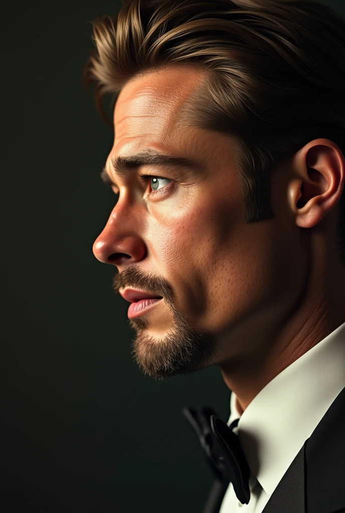 Brad Pitt&#39;s nose in profile as a young man 
 



