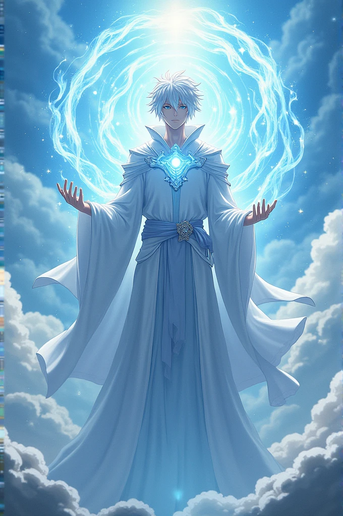 Gojo in heaven with domain expansion beautiful 