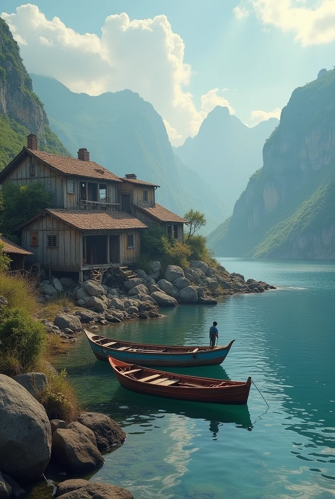 dilapidated fishing village