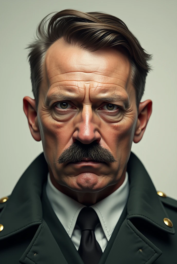 Björn Höcke with Adolf Hitler's hair and moustache