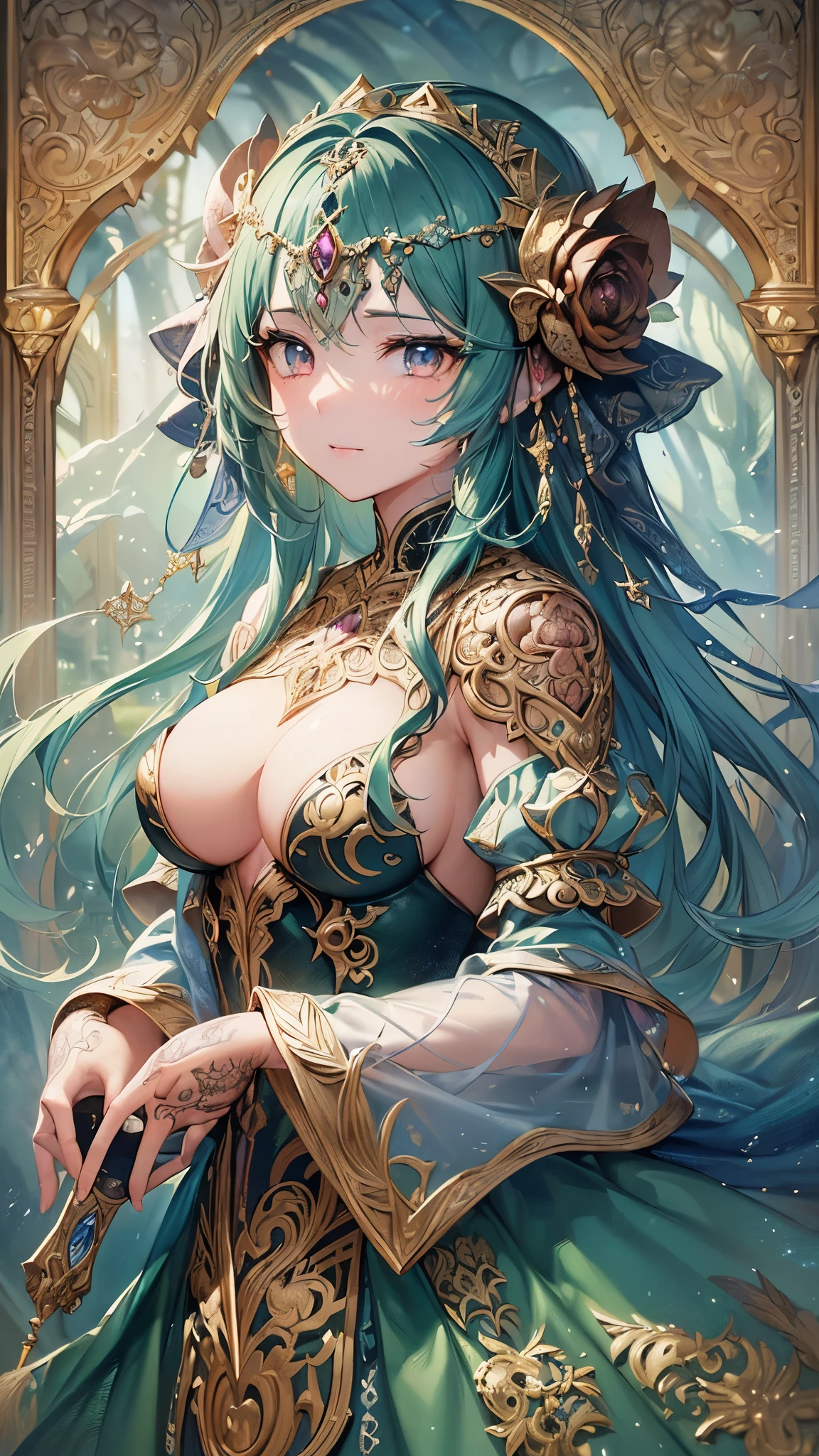((Highest quality)),(Ultra-high resolution),(Super detailed),(Detailed Description),((The best CG)),(masterpiece),Highly detailed art,(Fantasy art with intricate detail:1.5),