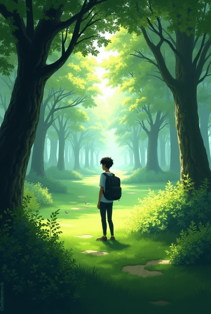He started thinking in park