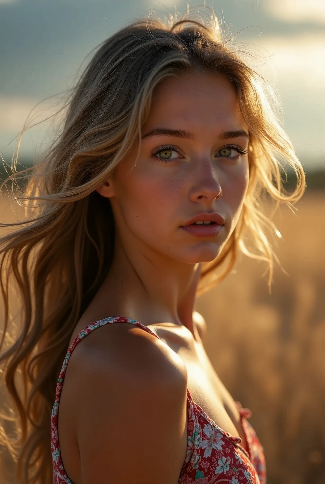 Create A very beautiful and hyper realistic
America girl