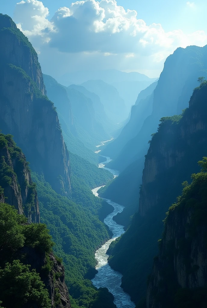 (work of art, best qualityer:1.2), (work of art, best qualityer:1.2), paisaje, Aerial perspective view, tropical mountains, paisaje indigo accent, Mitoiogy, cinematic,detailded, atmospheric,back-illuminated,epic, cinematic, perspective art, mattepainting, beautiful scenery, realistic lighting, work of art, high qualiy, beautiful graphics, high détail, ultra detailded, cinematic lighting, HDR, illustration,