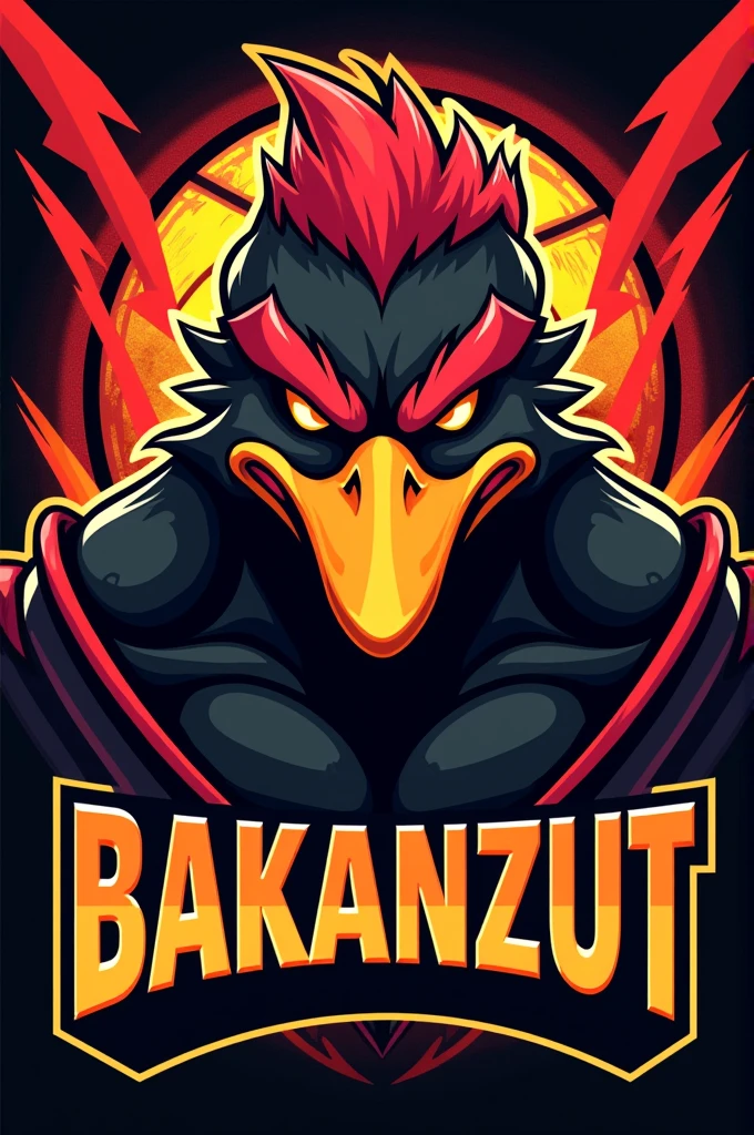 make a logo for angry duck basketball named bakanzut