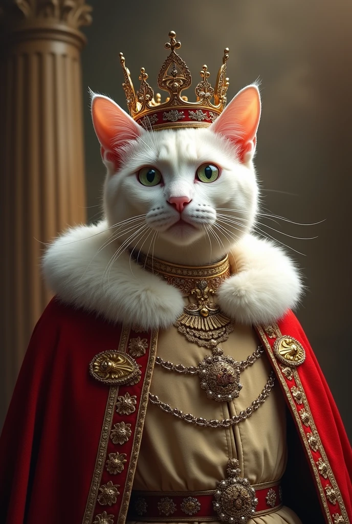 Europe、The prosperous royal city、The corrupt aristocracy、Blood、The ladder of rights、hymn，A white cat is crowned king