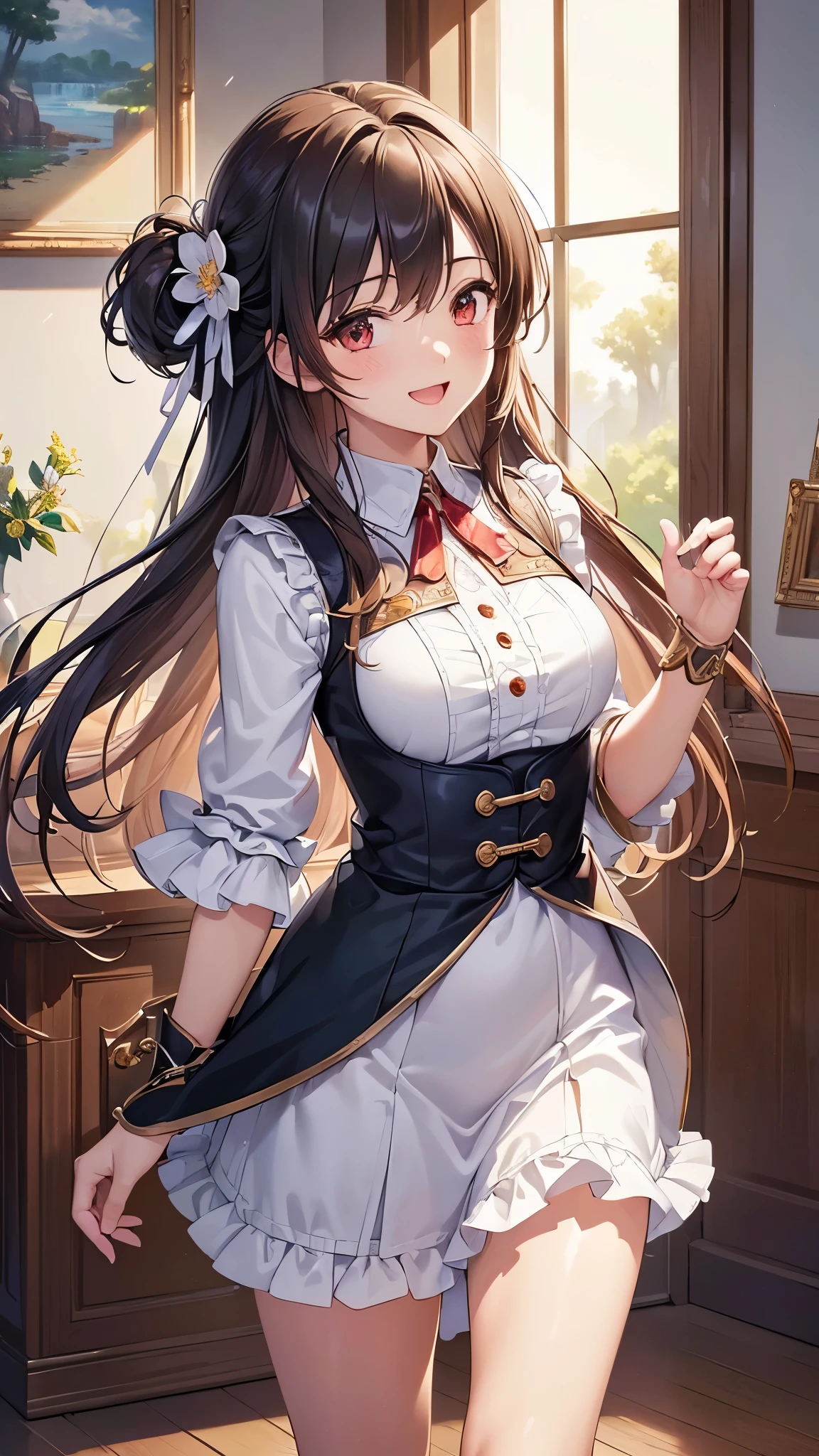 ((Highest quality)),(Ultra-high resolution),(Super detailed),(Detailed Description),((The best CG)),(masterpiece),Highly detailed art,(Art with precise detail:1.5), A whole lot of smiles,joy,Happiness,