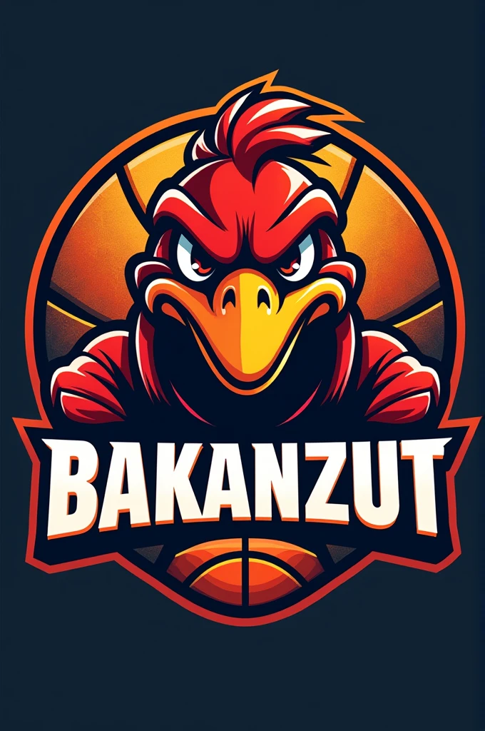 make a logo for angry duck basketball named bakanzut
