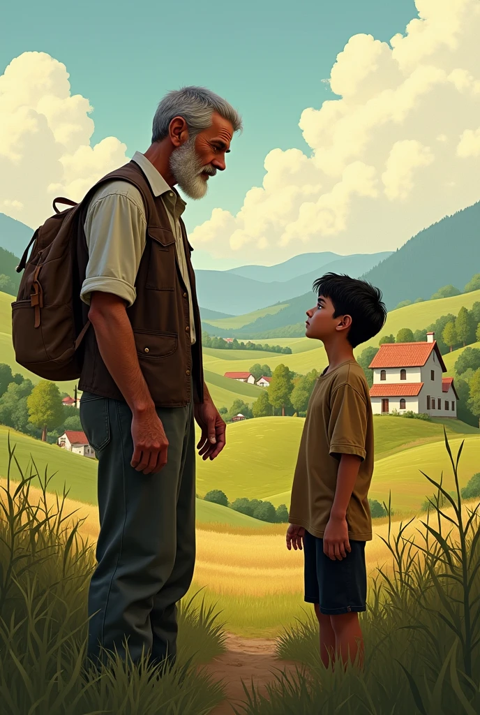 • A father and son lived in a small village. The father was a hardworking farmer, while the son was good in studies but often felt discouraged by life's challenges.