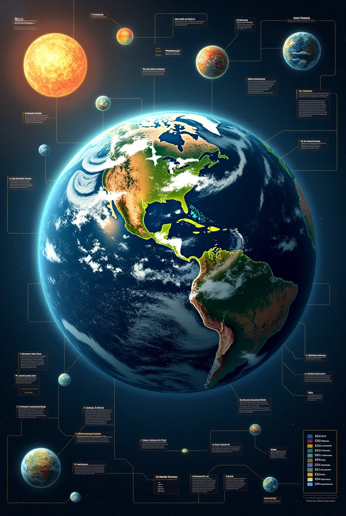You are going to sketch or poster of our planet Earth showing all the characteristics which enables it to support life. Be able to label the important features of the earth necessary to support life.