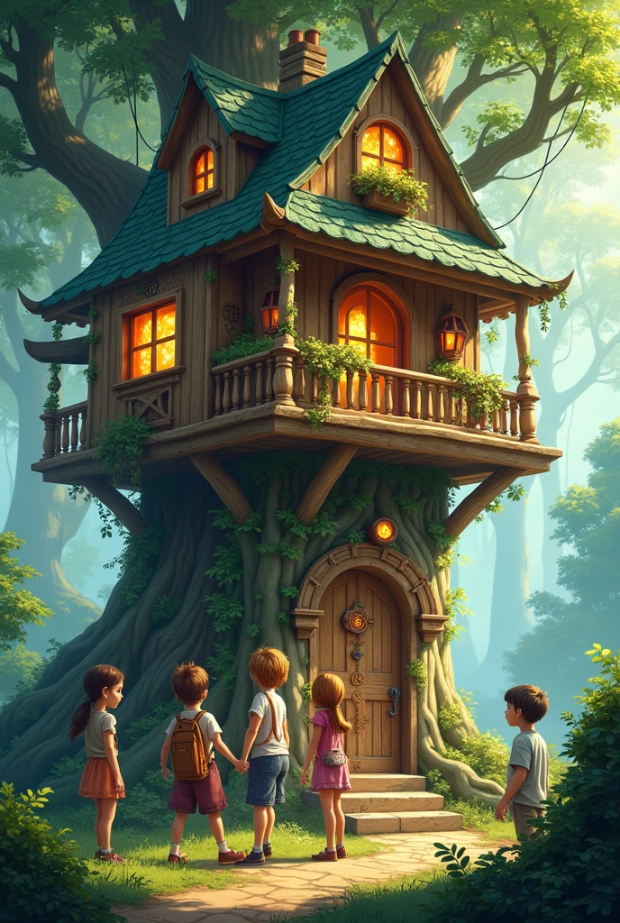 The Time-Traveling Treehouse: A group of friends finds a treehouse that can transport them to different eras. What historical events or future wonders will they witness?