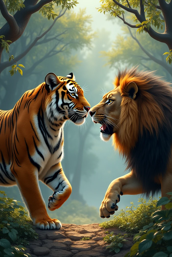 It was tiger and lions