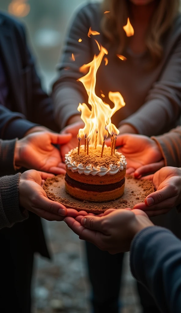 Celebrate, achievement, work, hands, many people, anniversary