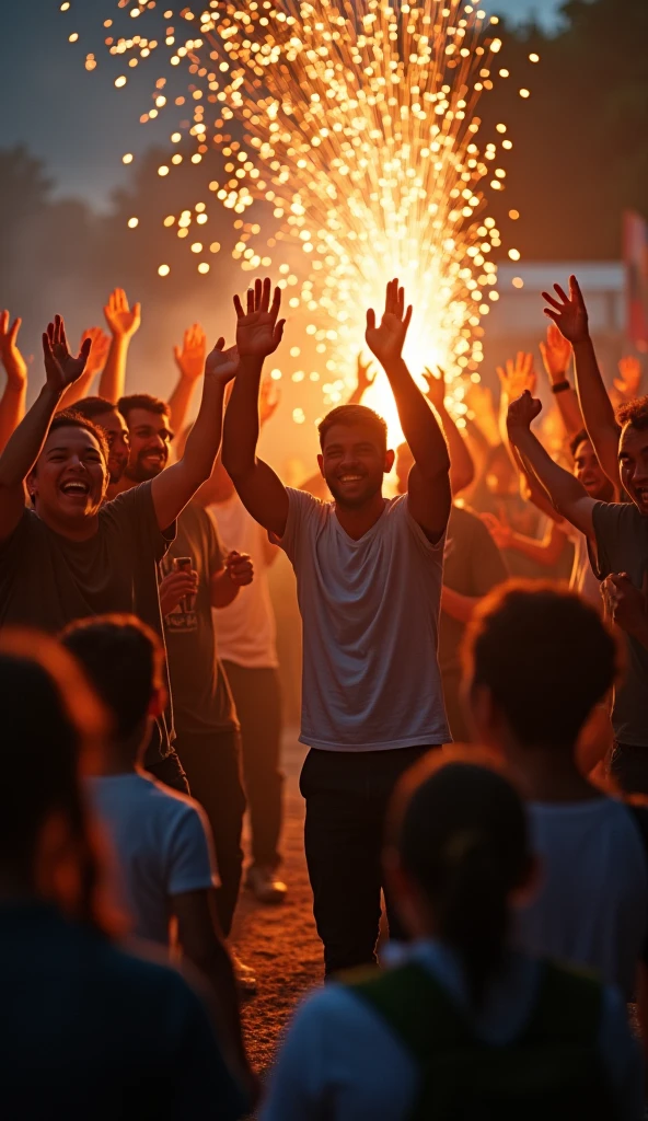 Celebration, achievement, work, hands, many people, congratulation