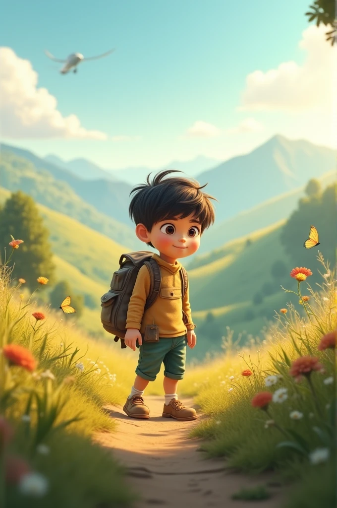A boy in the world