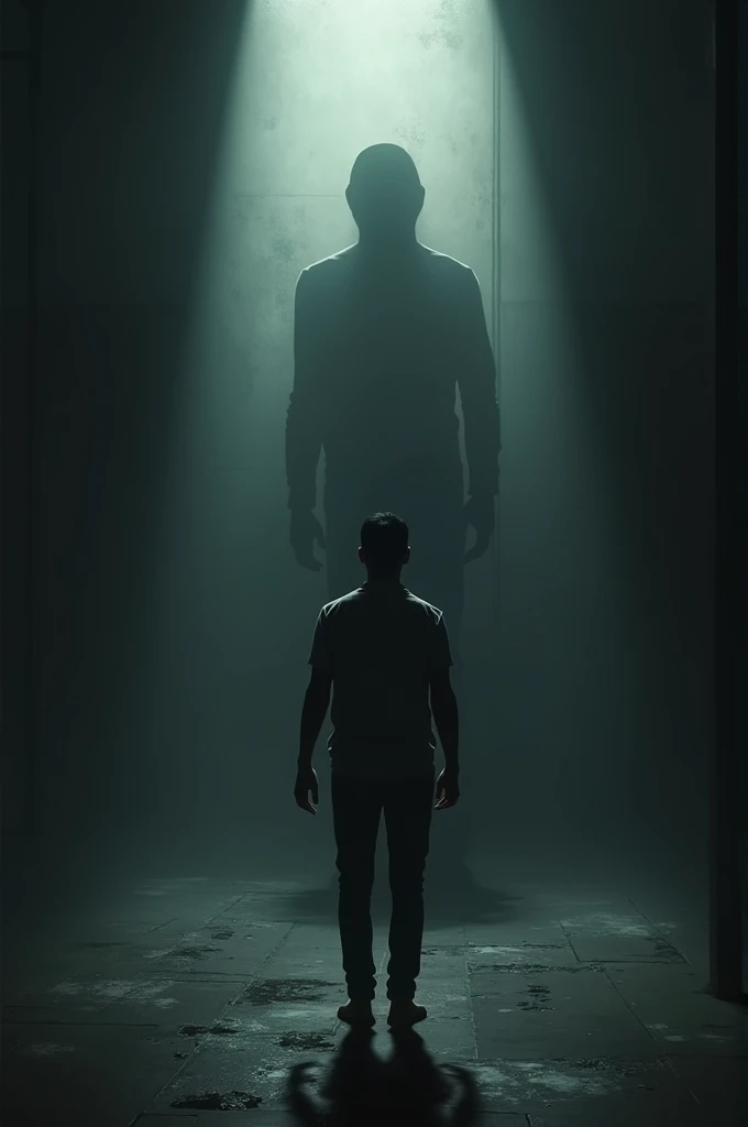 suddenly a shadow appeared behind him