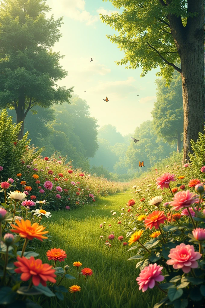 Beautiful environment and flowers 