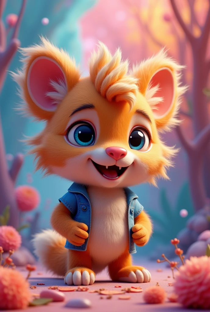 a meme with a cute cartoon character, highly detailed, dynamic expression, humorous, 4k, photorealistic, colorful, vibrant, surreal, abstract background, digital art, 3D rendering, (best quality,4k,8k,highres,masterpiece:1.2),ultra-detailed,(realistic,photorealistic,photo-realistic:1.37)