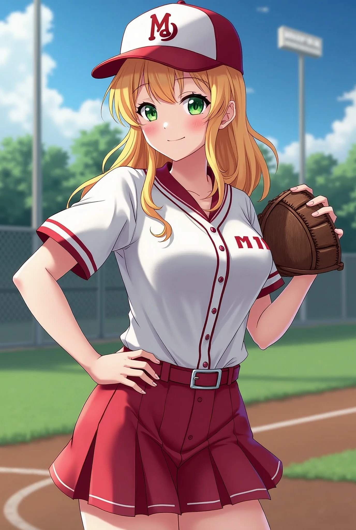Princess Knight Academy High School Women's Baseball The club member was a boy who was transformed into a big-breasted shemale. At night she works as an idol