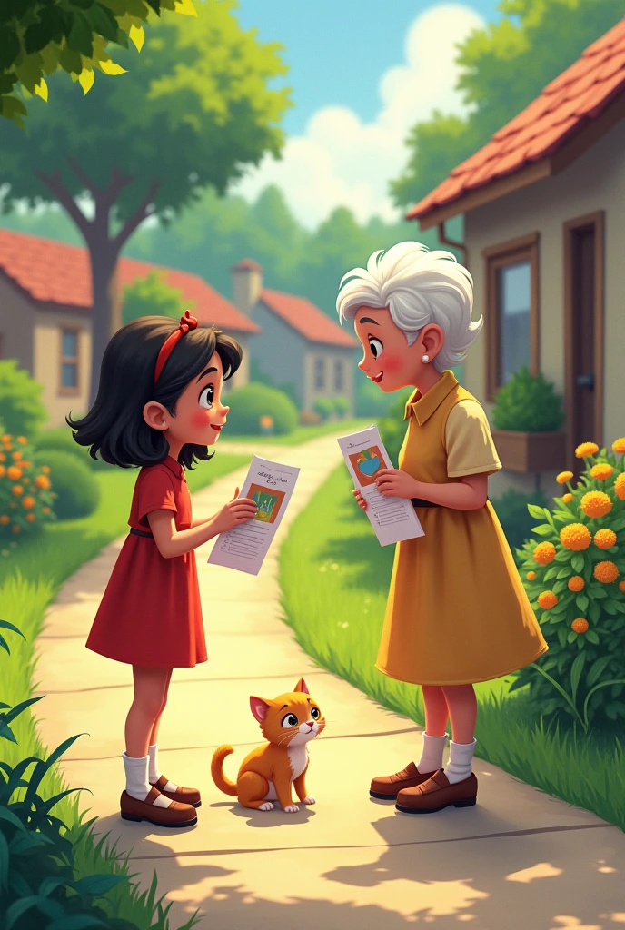 .The Lost Kitten's Adventure:
A young girl named Mia finds a lost kitten in her backyard. She wants to keep it but decides to search for its owner instead. Mia posts flyers around the neighborhood and finds the kitten’s owner, an elderly woman who is overjoyed to have her furry friend back. Mia learns that sometimes helping others can be the greatest reward.