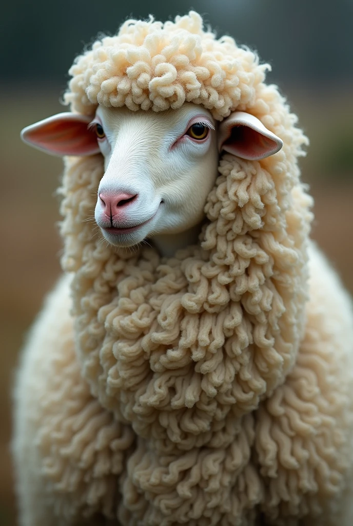 A sheep-like woman 