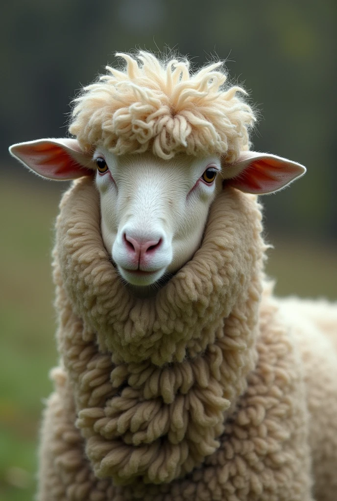 A sheep-like woman 