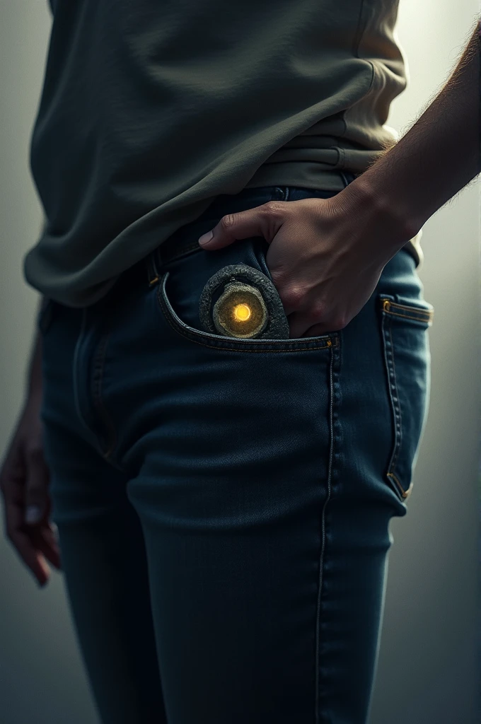 felt something turn in his pocket