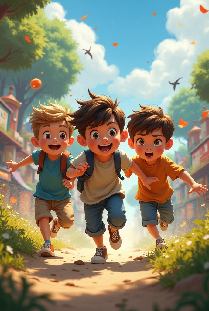 Three boy 

