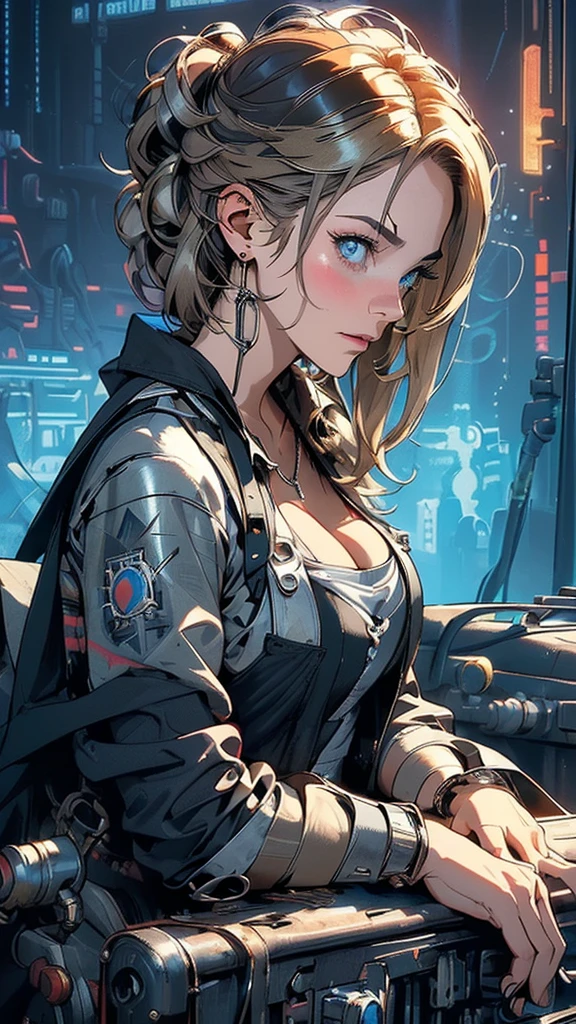 (((masterpiece, highest quality))),(((solo:1.2))),(((1girl:1.2))),32k wallpaper, very detailed, poster, vintage science fiction,(((((geometric cinematic movie poster))))), (bauhaus), shape,(((abstract))),(mid century modern),movie poster,(((((portfolio))))),(((((Close-up))))),(((((bust up))))),((((more various angle)))),(((highlight))),((((heterochromia)))),(((complete. detailed face))),(((Extremely talented))),(((((most complecated machine))))),(Cleavage),(((((unlimited mechanic Workaholic))))),(((Absolutely detailed Mighty machines background)))