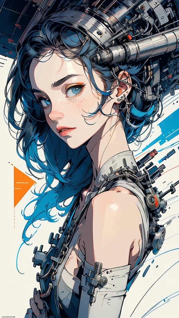 (((masterpiece, highest quality))),(((solo:1.2))),(((1girl:1.2))),32k wallpaper, very detailed, poster, vintage science fiction,(((((geometric cinematic movie poster))))), (bauhaus), shape,(((abstract))),(mid century modern),movie poster,(((((portfolio))))),(((((Close-up))))),(((((bust up))))),((((more various angle)))),(((highlight))),((((heterochromia)))),(((complete. detailed face))),(((Extremely talented))),(((((most complecated machine))))),(Cleavage),(((((unlimited mechanic Workaholic))))),(((Absolutely detailed Mighty machines background)))