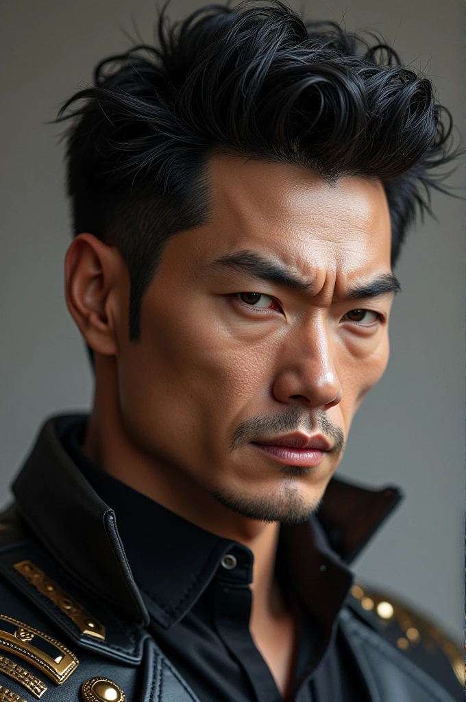 ((best quality)), ((masterpiece)), (detailed), perfect face gambit x-men asian male super realistic