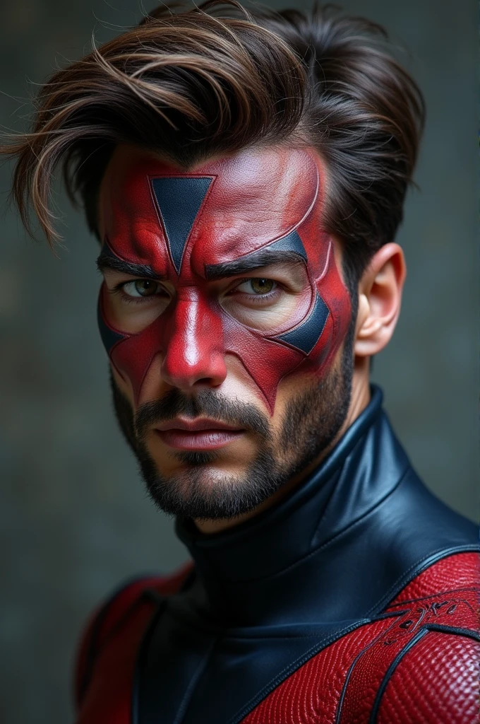 ((best quality)), ((masterpiece)), (detailed), perfect face gambit x-men cosplay asian male super realistic