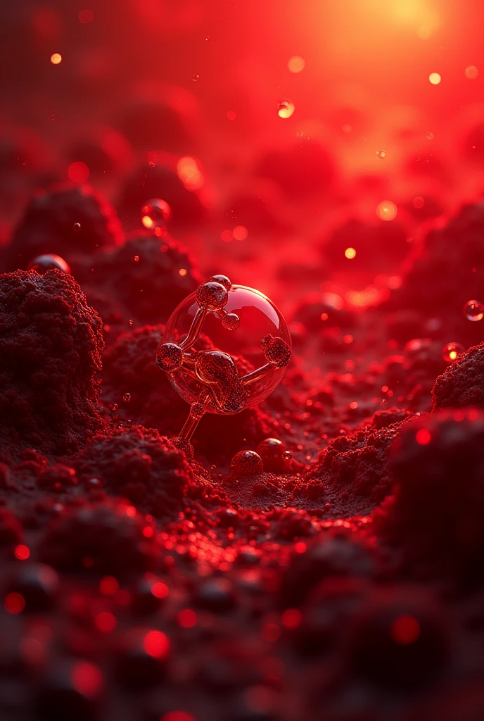 Chemistry aesthetic for book cover color red