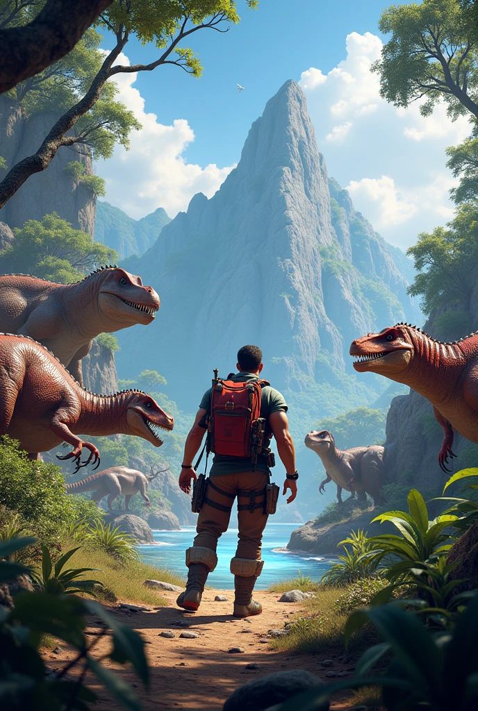 Eat and play Ark Survival