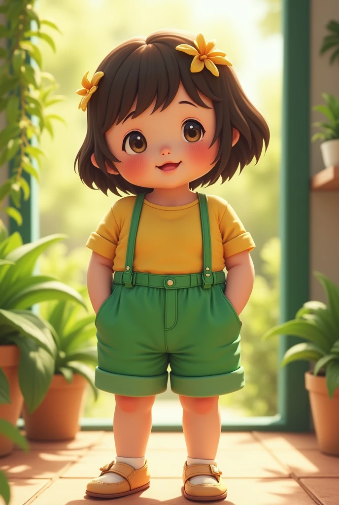 Summer shorts（green）Outfit Chubby Real Cute Bob