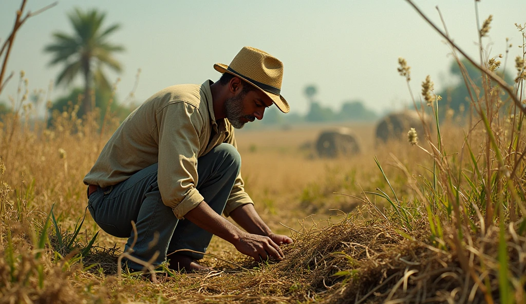 Scene 1: Farmer Working Hard